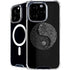 Liquid Blue Yin Yang Music Skulls iPhone 16 Pro MagSafe Case